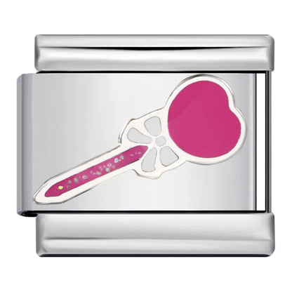 Pink Italian Charms Links 166
