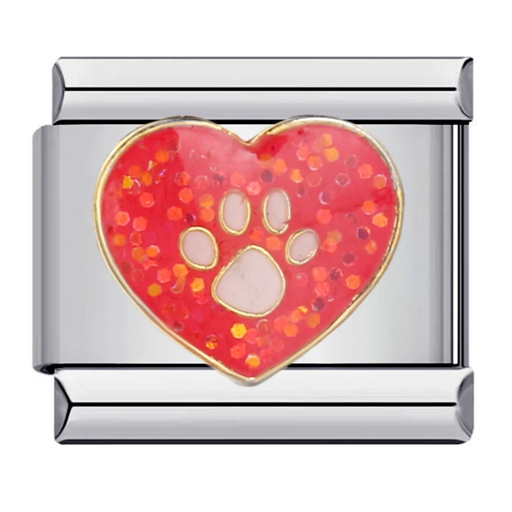 Heart Italian Charm Links 171