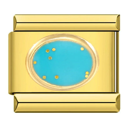 Blue Italian Charm Link 320