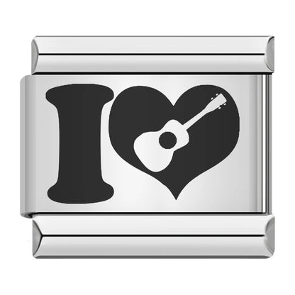 Laser Italian Charm Links 034