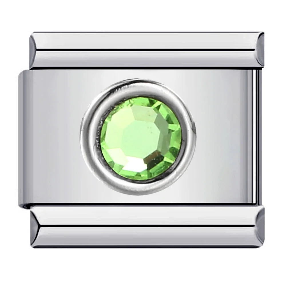 Zirconia Italian Charms Links 091