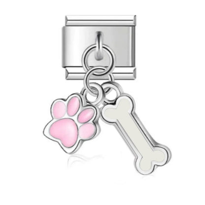 Original Heart Cat Paw Double Chain