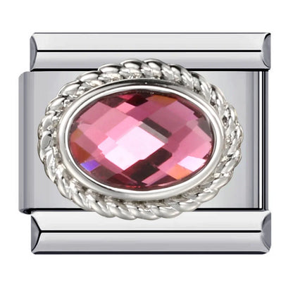 Zirconia Italian Charm Links 146