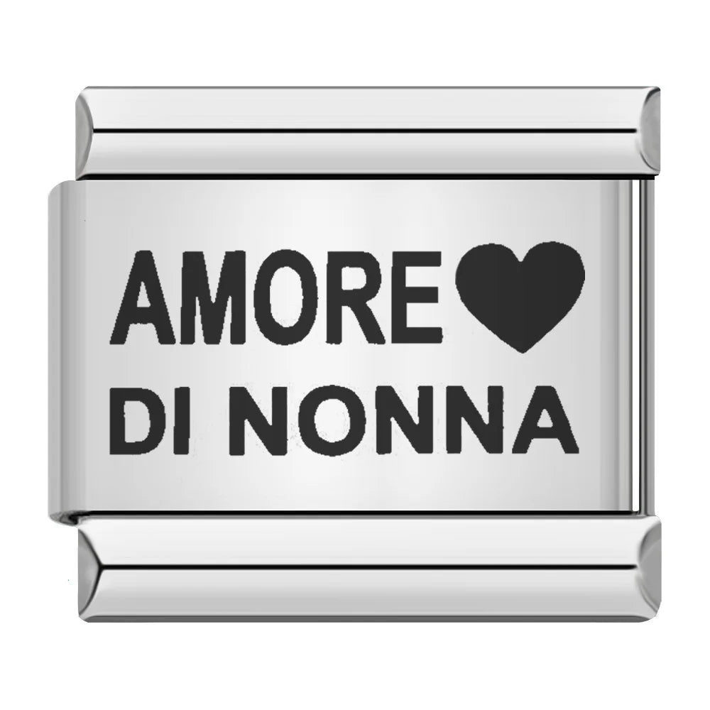 Laser Italian Charm Links 048