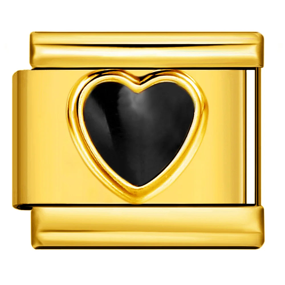 Gold Color Italian Charm Link 477