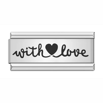 Laser Italian Charm Links 038