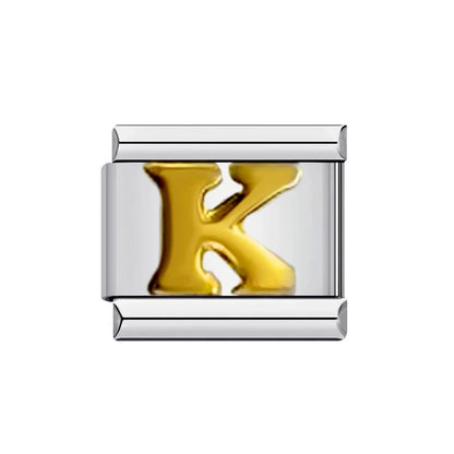 Gold Color 26 English Letters 014