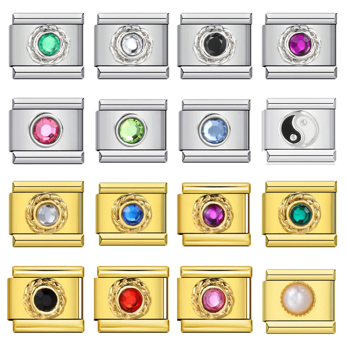 Round Italian Charm Links 160