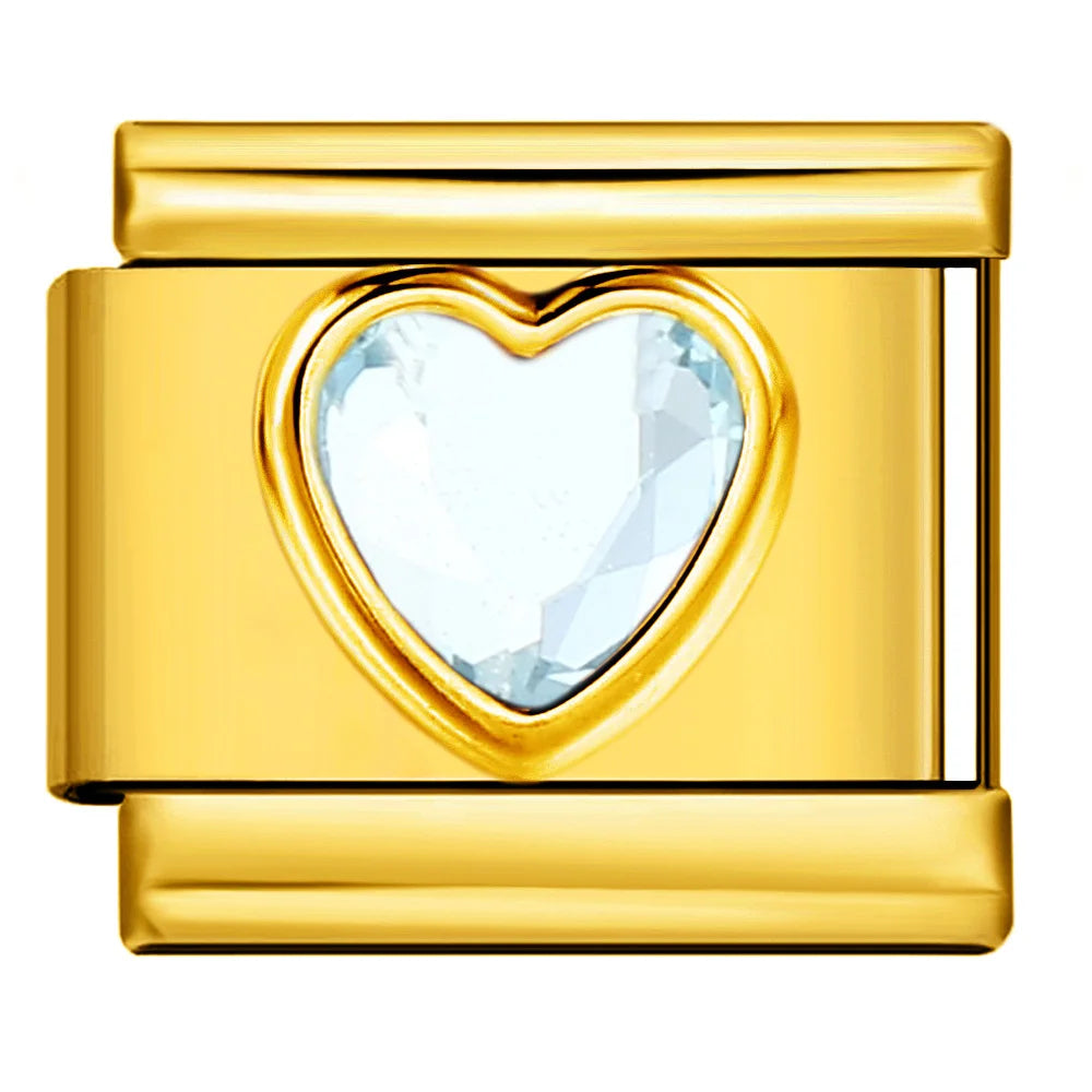 Heart Italian Charm Link 473