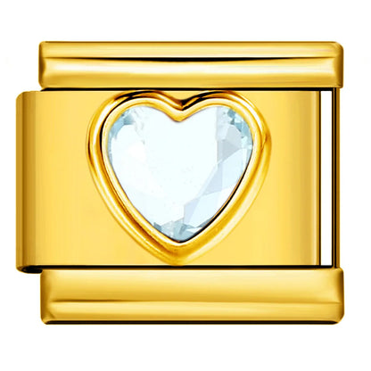 Heart Italian Charm Link 473