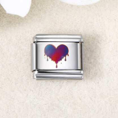 UV Laser Italian Charm Link 455