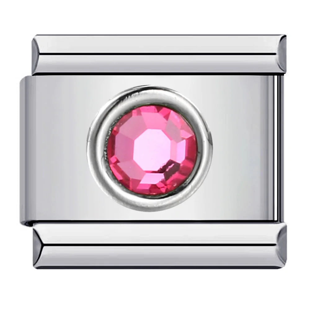 Zirconia Italian Charms Links 091