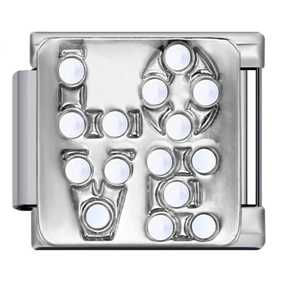 Zirconia Italian Charm Links 175