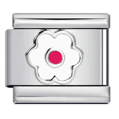 Flower Italian Charm Link 449