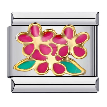 Flower Italian Charm Links 073