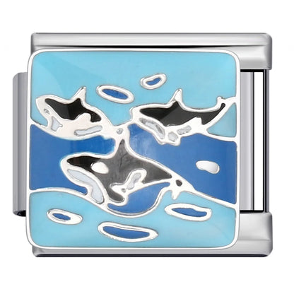 Ocean Italian Charm Link 322