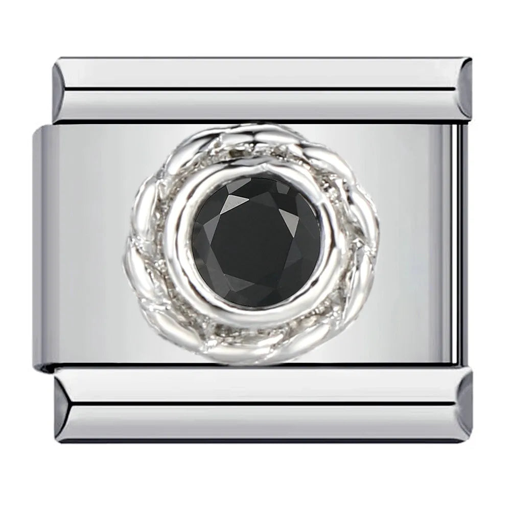 Black Italian Charm Links 318
