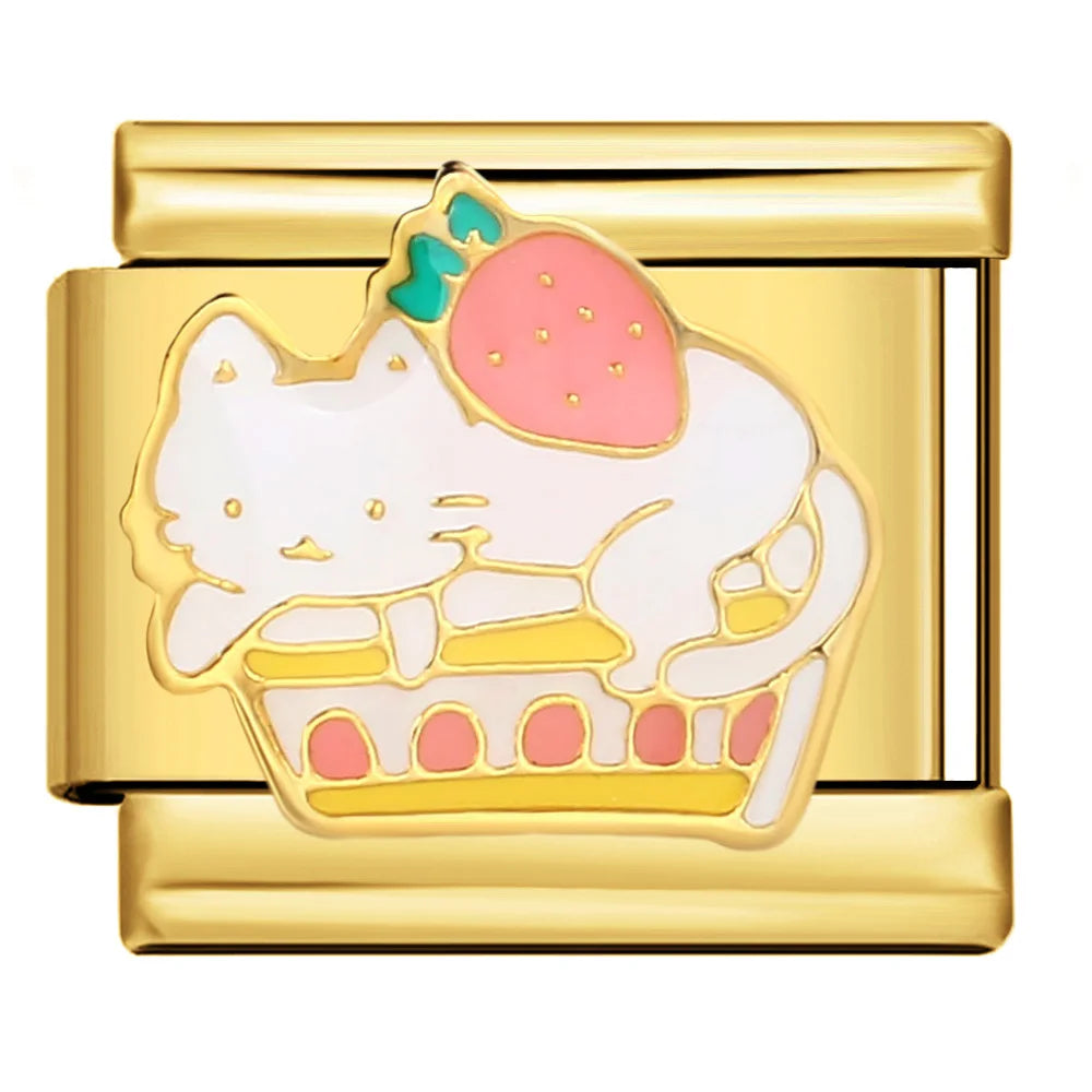 Cats Italian Charm Link 193