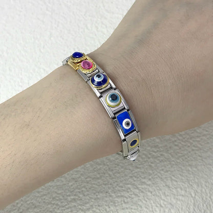 Evil Eyes Italian Charm Links 110