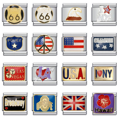 USA Italian Charm Links 136