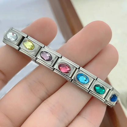 Zirconia Italian Charm Links 120