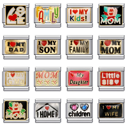 Words Italian Charm Links 072