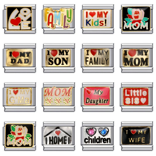Words Italian Charm Links 072