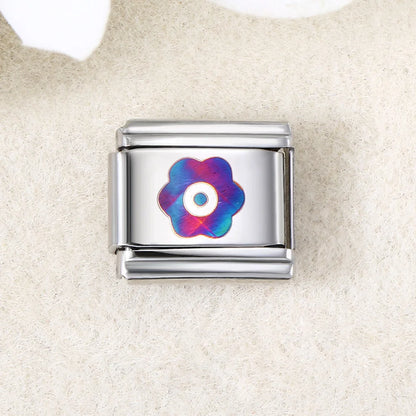 UV Laser Italian Charm Link 456