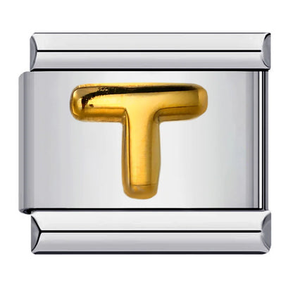 Gold Color 26 English Letters 007