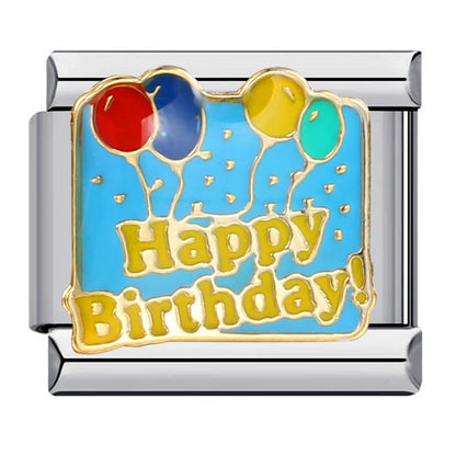 Birthday Italian Charm Links 153