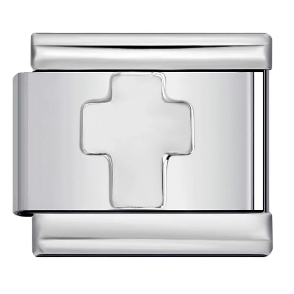 Cross Italian Charm Link 530