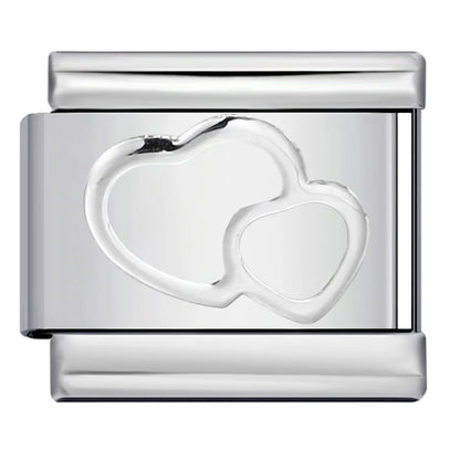 Heart Italian Charms Links 447