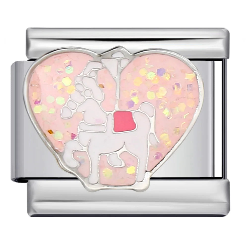 Heart Italian Charm Link 258