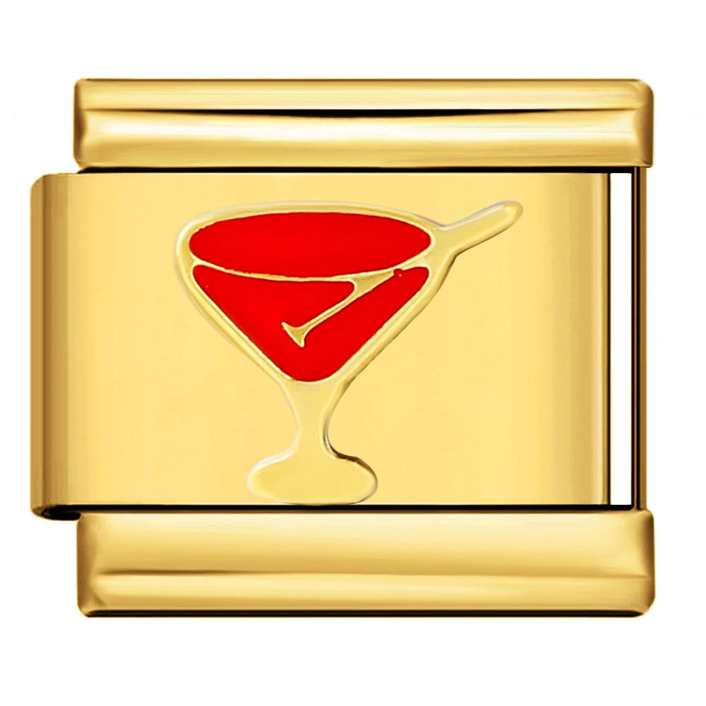 Gold Color Italian Charm 478