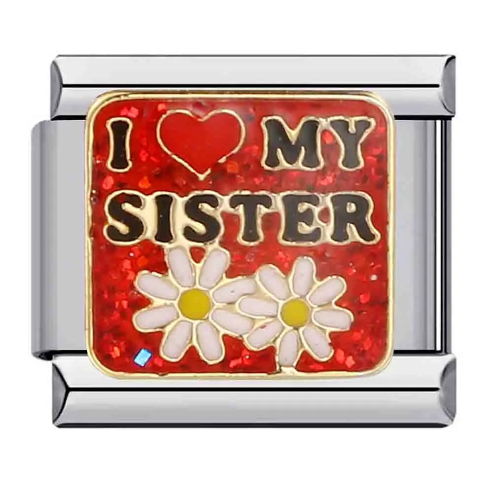 Words Italian Charm Links 072
