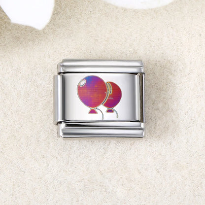 UV Laser Italian Charm Link 455