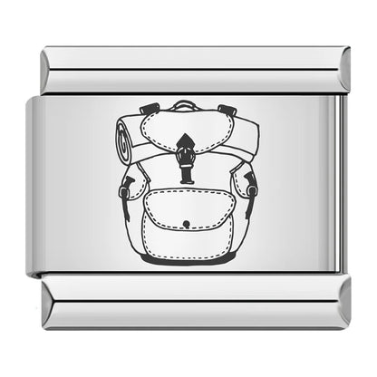 Laser Italian Charm Link 499