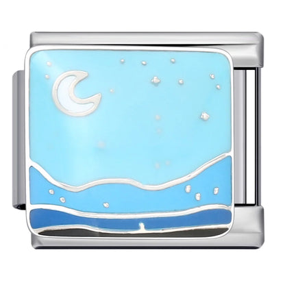 Ocean Italian Charm Link 322