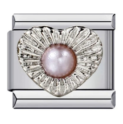Heart Italian Charm Links 070