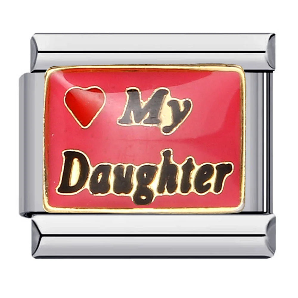 Words Italian Charm Links 072