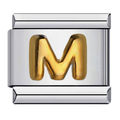 Gold Color 26 English Letters 007