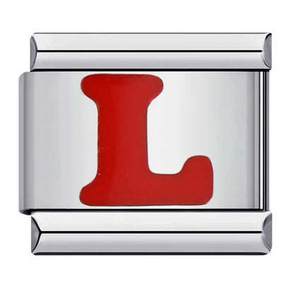 Red Color 26 English Letters 016