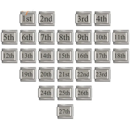 Laser Italian Charm Links 053