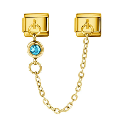 Birthstone Chain Italian Charm 503