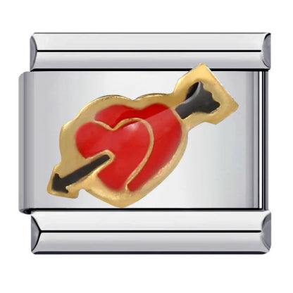 Heart Italian Charm Links 121