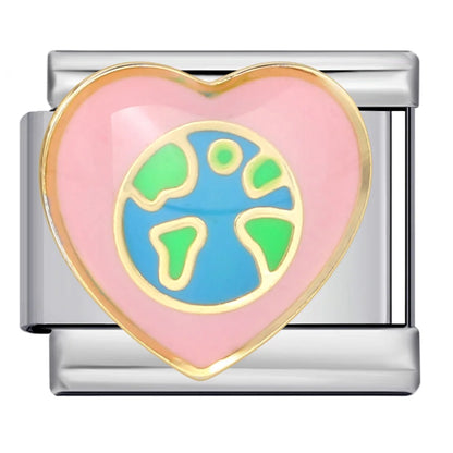 Heart Italian Charm Link 275