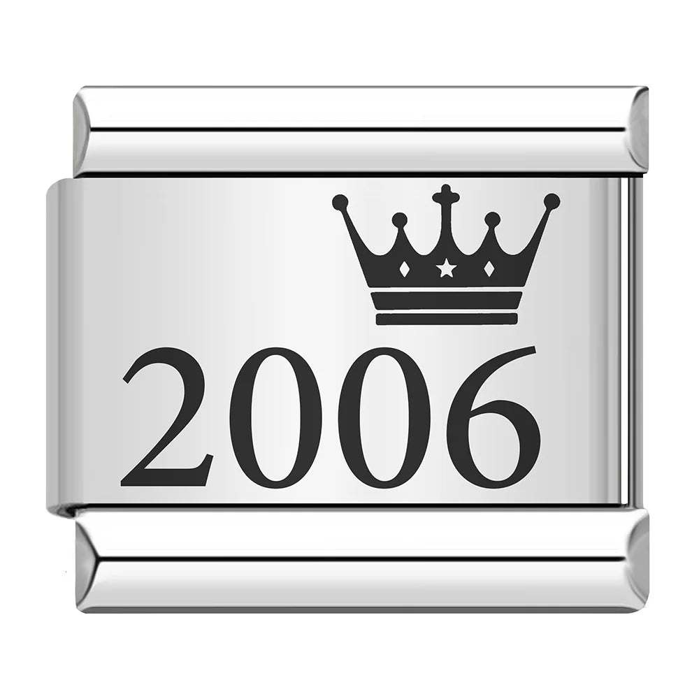 Laser Italian Charm Links 051