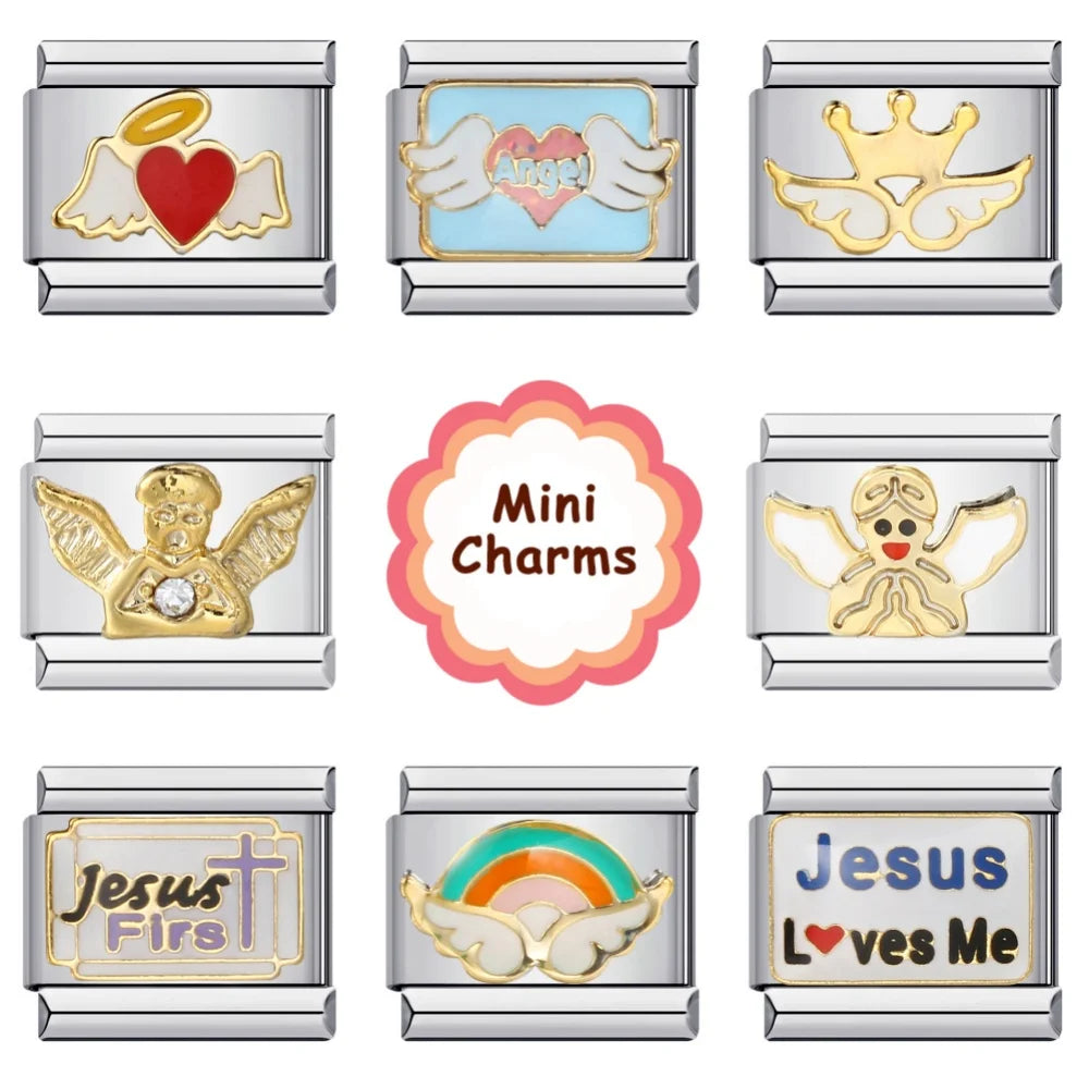Wings Italian Charm Links 092