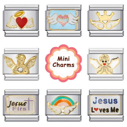 Wings Italian Charm Links 092