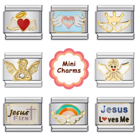 Wings Italian Charm Links 092